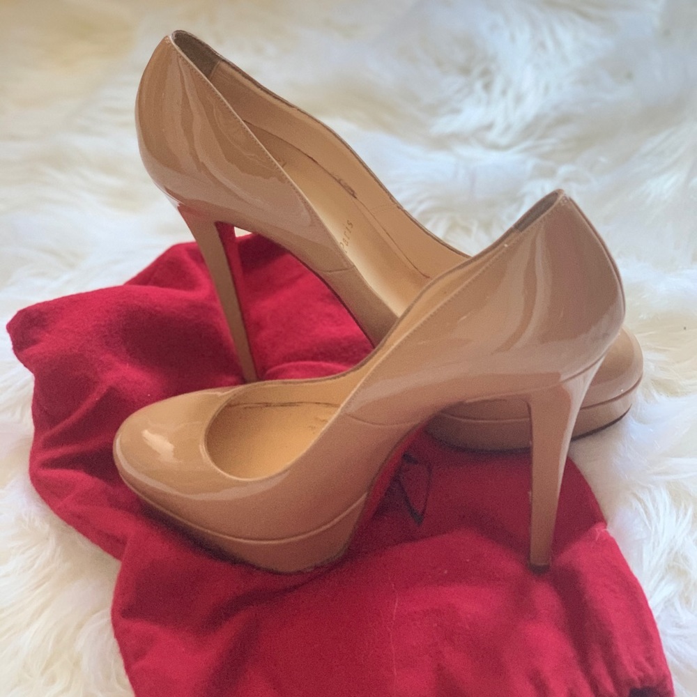 Christian Louboutin Nude Bianca 140mm Pumps